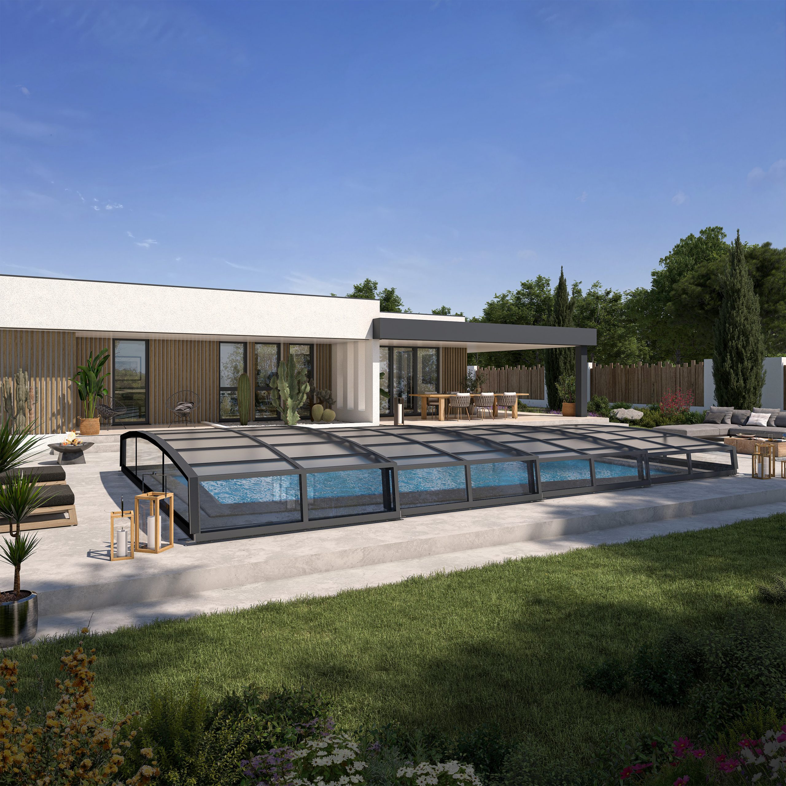 The Enclosure - Retractable pool enclosure