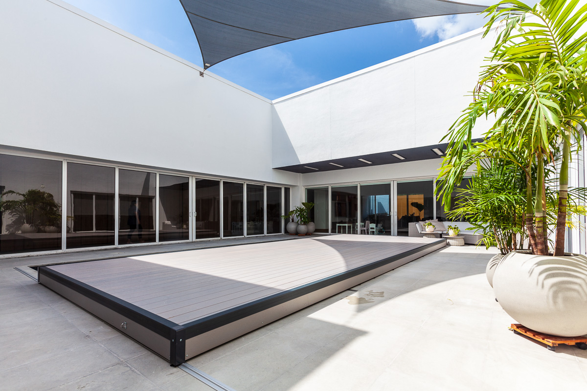 Pool deck one platform