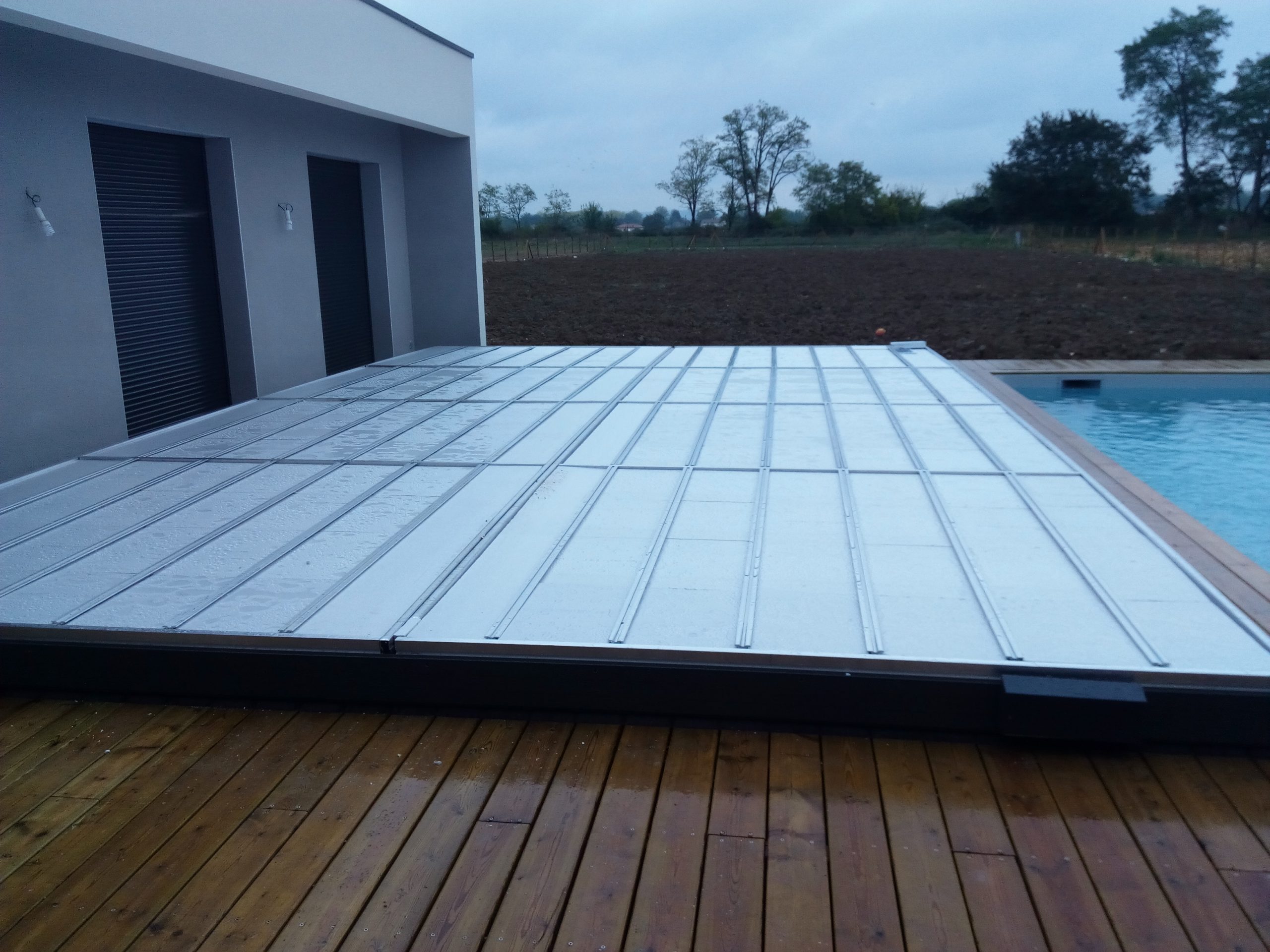 Luxury pool deck installation