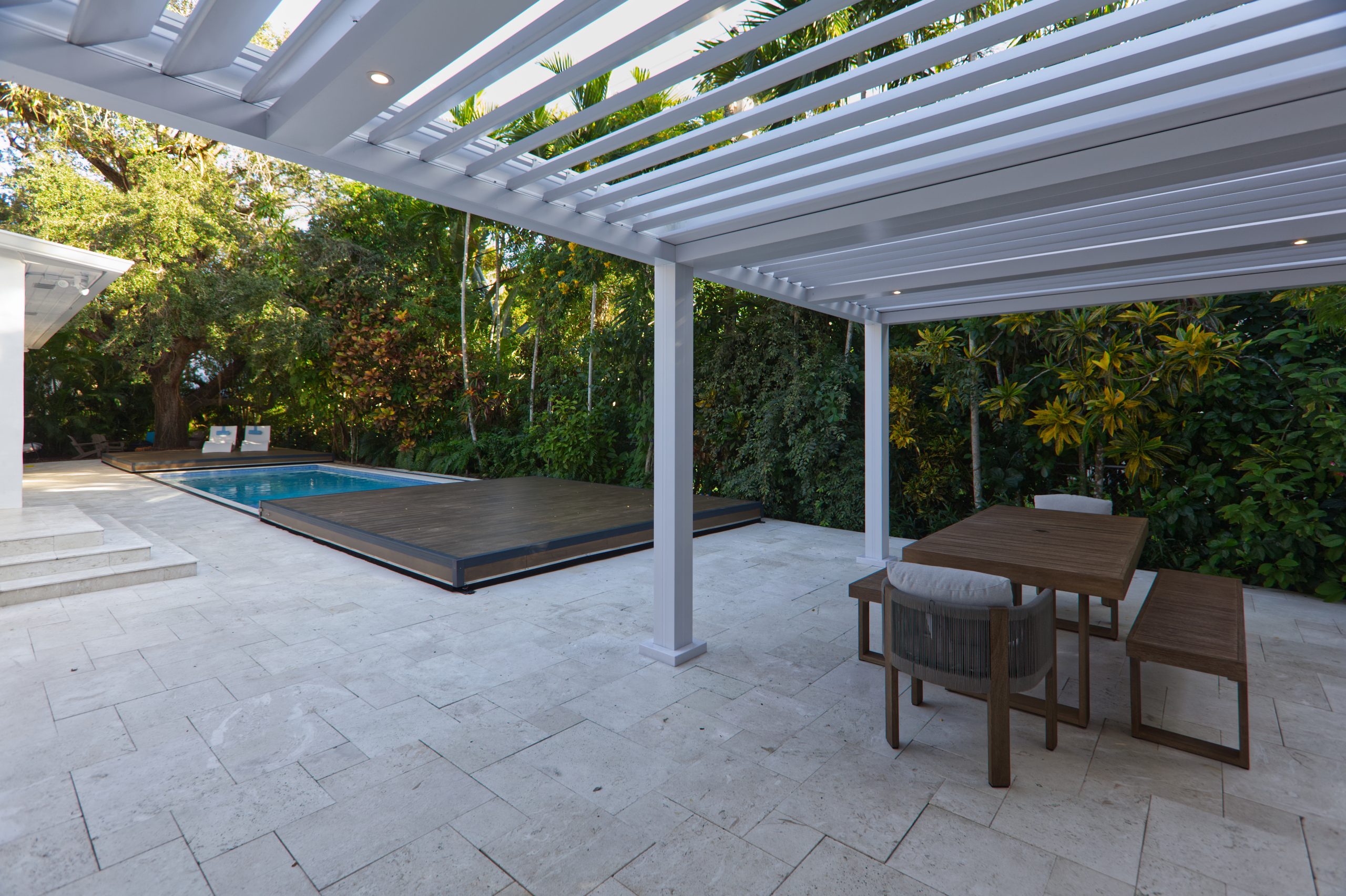 Pool deck installation