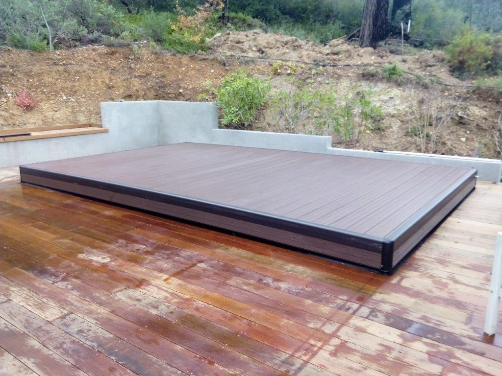 Pool deck installation